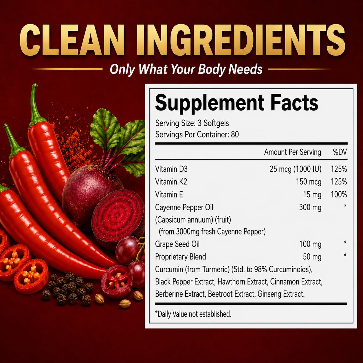 BePurex Capsaicin Power – Cayenne Pepper Softgels, 240 Softgels — Amazon image 7