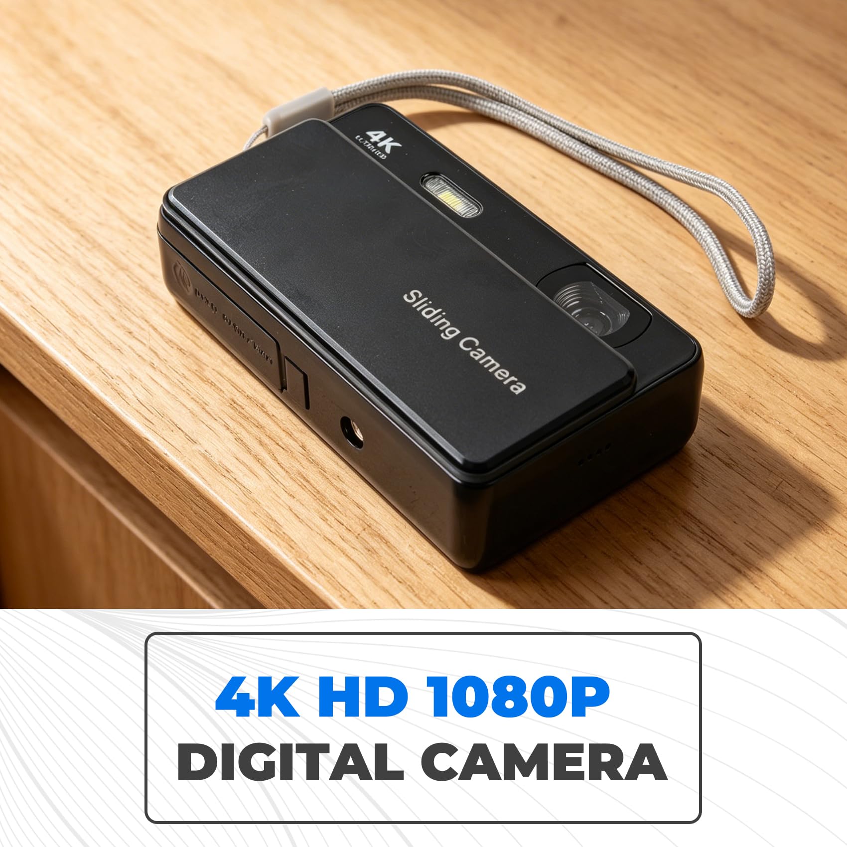 Aparat cyfrowy 4K HD 1080P 64MP autofokus vlogowanie aparat 16-krotny zoom kamera wideo 2,8-calowy ekran IPS