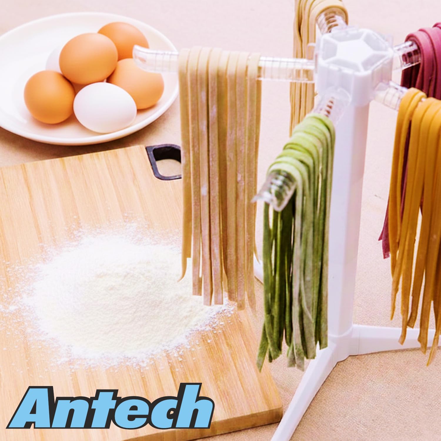 Guitare Antech avec rouleau à pâtisserie pour pâtes, spaghetti, fettuccine, emporte-pièce des Abruzzes