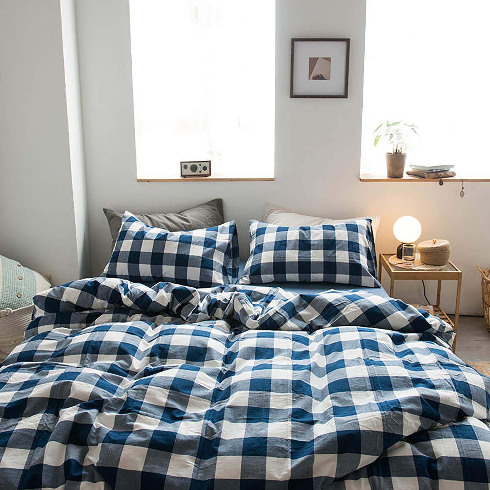 Couverture de couette avec fermeture éclair anti-glisse hypoallergénique 220x240