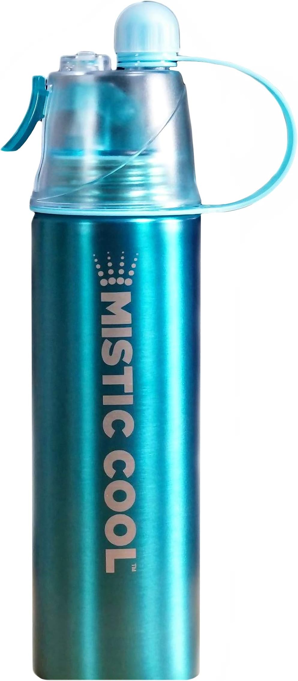 MISTIC COOL Aluminum Sports Water Bottle | Water Mister | Spray Water Bottle For Sports | Workout Bottle | Running Water Bottle | 24 ounces BPA free | Portable Mister | Cool Water Bottles