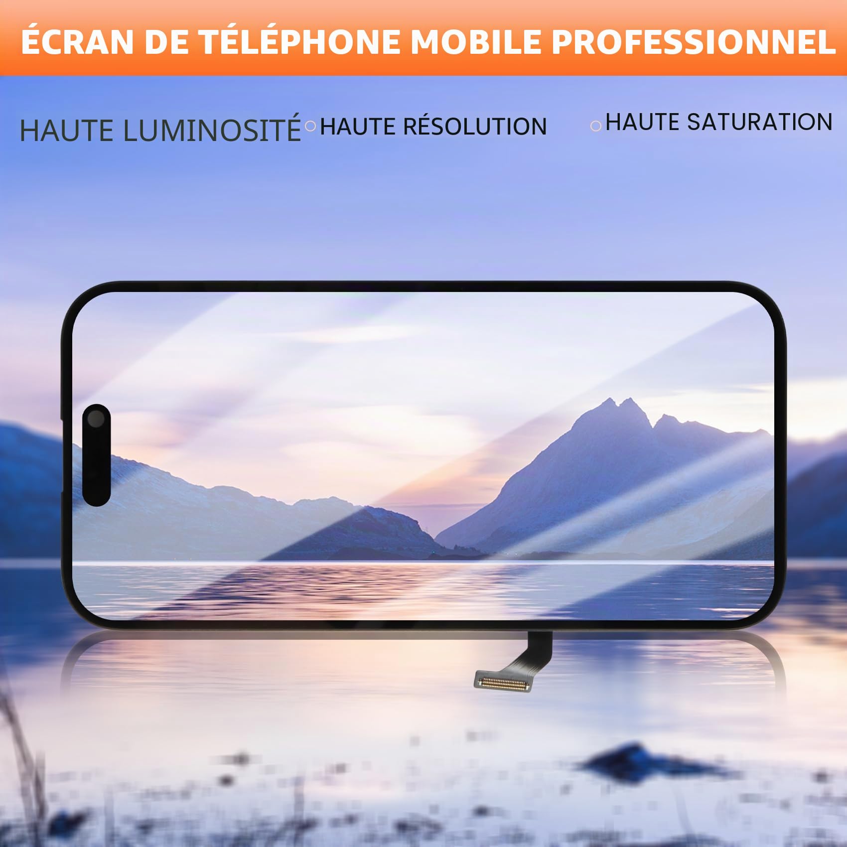 pour iPhone 15 Écran LCD pour iPhone15 A3090 A2846 A3089 A3092 6.1" 3D Touch LCD Ecran de Rechange pour iPhon 15 LCD Display Affichage Tactile Digitizer Assemblée avec Réparation Kit(Noir, Incell)