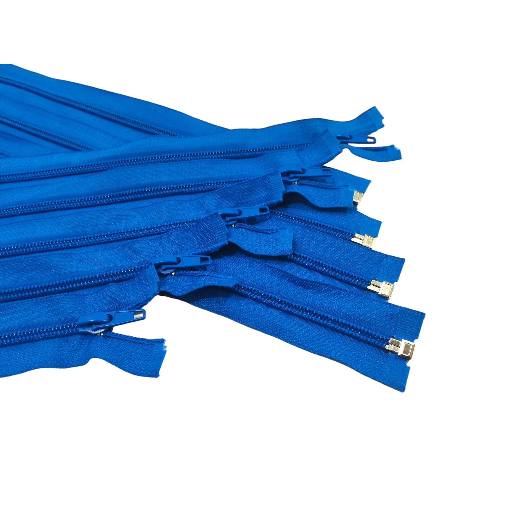 Pack of 3 Open Nylon Zippers n.5, Available in 16 Colours and 14 Sizes - Image 2