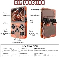 Vista 7 de R36S - Consola de juegos portátil retro de 64 G, consola retro integrada de más de 20000 juegos, emulador 21, pantalla IPS de 3.5 pulgadas, sistema