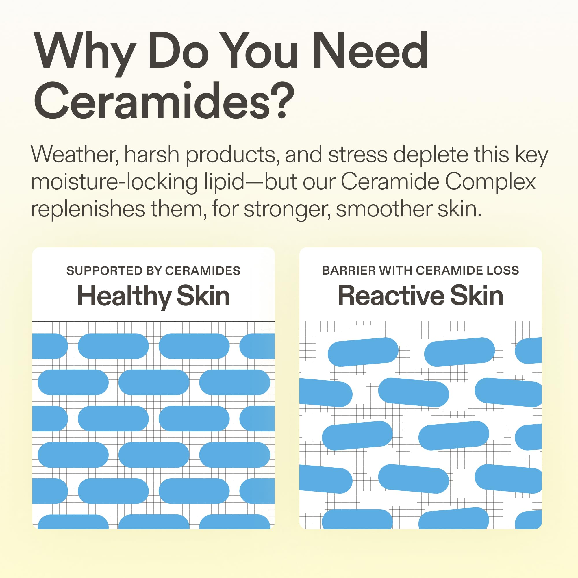 Skinfix Ceramide Prime Whipped Cream Facial Moisturizer with Niacinamide + Peptides
