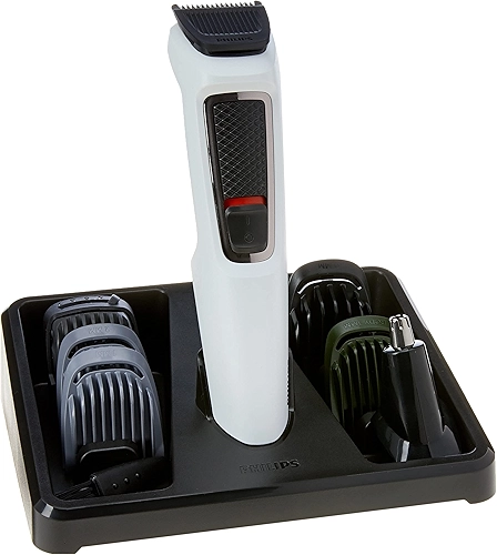 Aparador de Pelos 7 em 1 Philips MG3721/77 Series 3000 Bivolt - Máquina de barba com 7 Acessórios