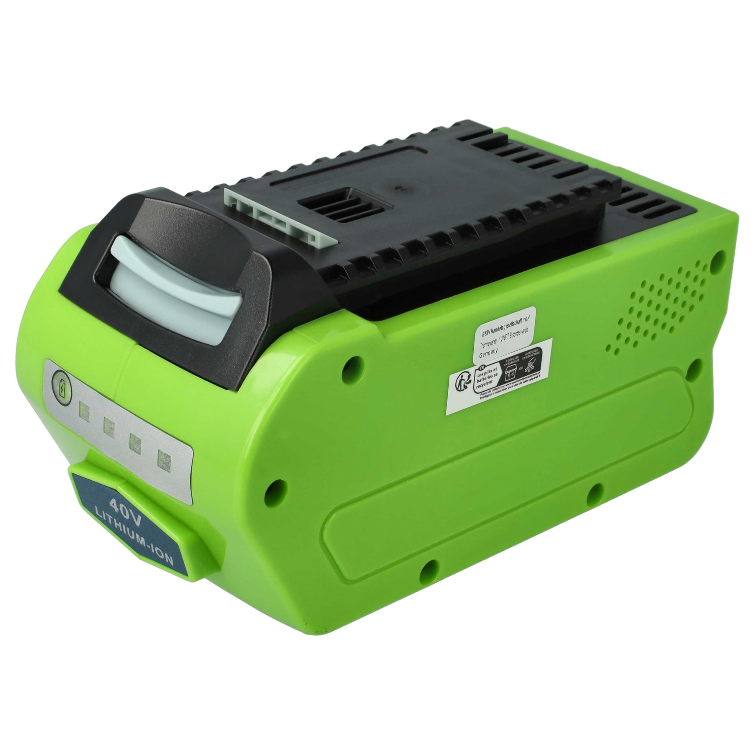 Batterie Remplacement pour Greenworks 29472 | 29662, 29252, 29282, 29302, 29462 pour outil de jardinage outil de jardinage (5Ah, 40V, Li-ion)