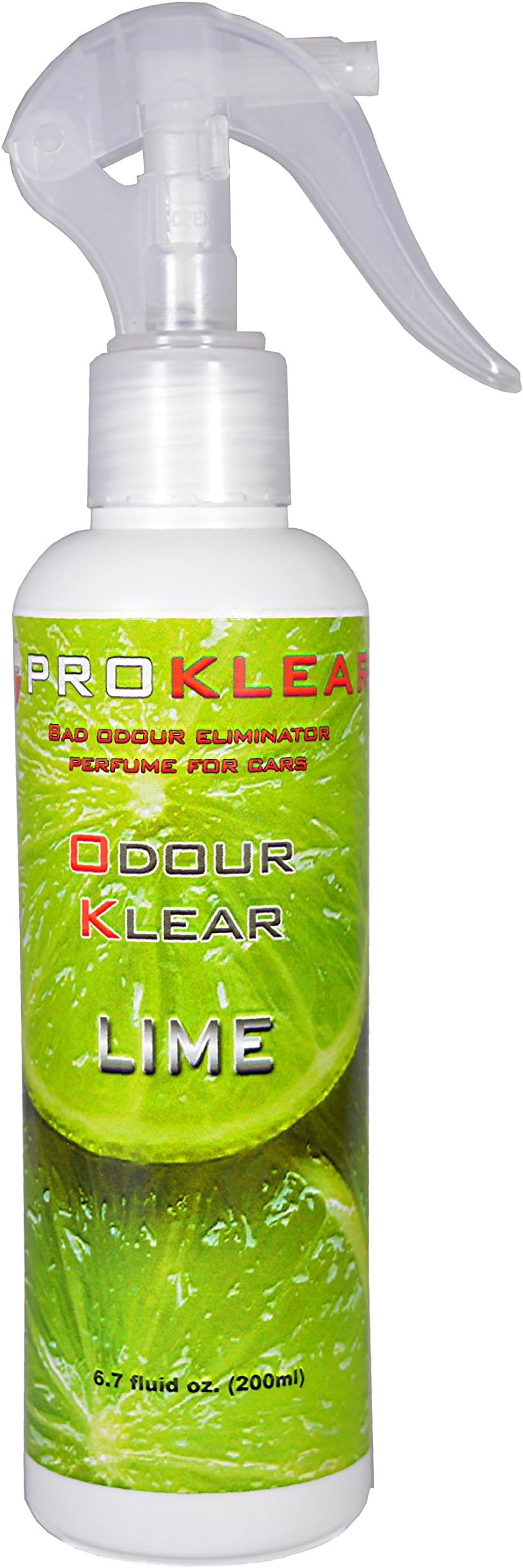 Proklear PRKOK200R Ok Odour Klear Lime Perfume - Permanent Bad Odour Remover For Cars, Helmets Etc., 200Ml Pack