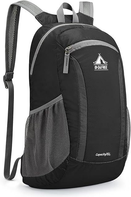 G4Free 16L Small Lightweight Backpack Foldable Rucksack Hiking Daypacks Walking Cycling Hiking Travelling for Men Women