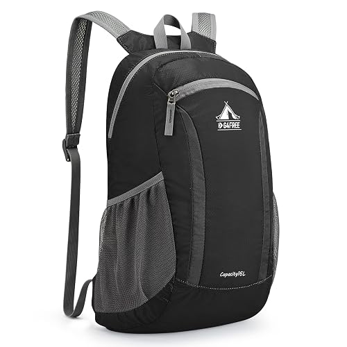 G4Free 16L Hiking Daypack, Lightweight Packable Small Backpack for Travel Camping Outdoor Men Women