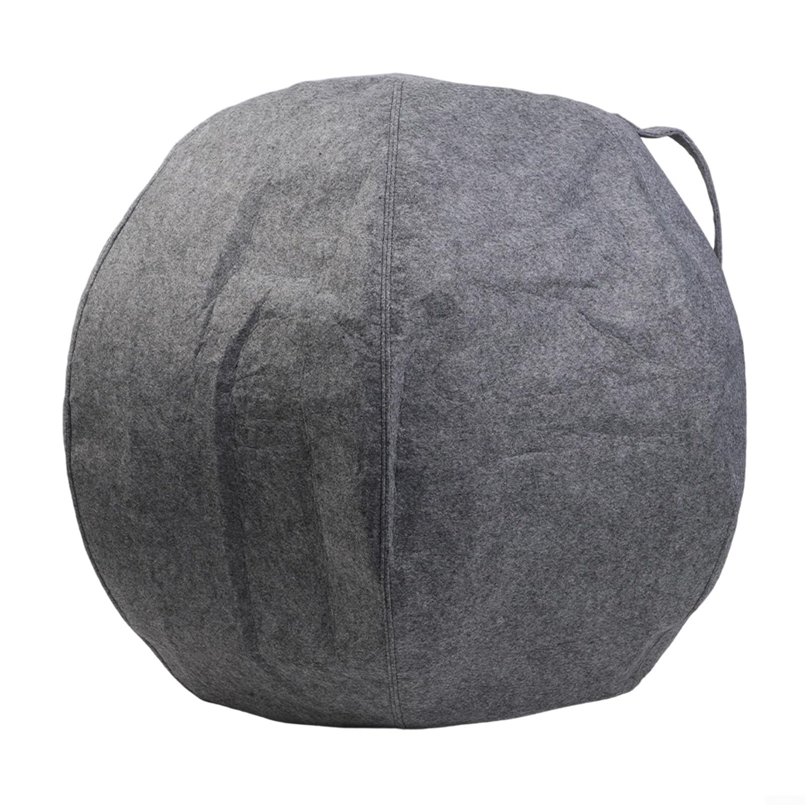 Housse de protection pour ballon de yoga en feutre, manchon de ballon de stabilité, 55 cm, 65 cm, 75 cm, veste en feutre pour ballon de gym, Pilates, boîtier antidérapant pour ballon de yoga (65 cm)