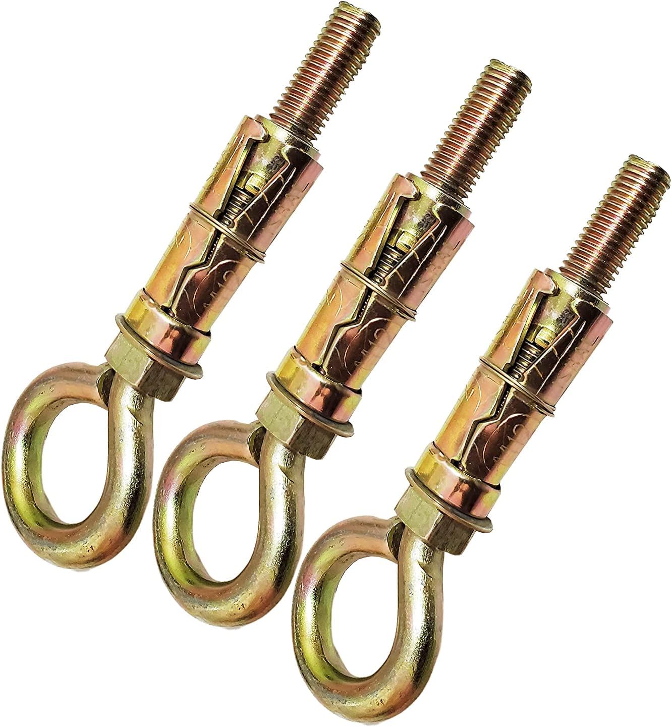 Sunshine Global Source Brass Swing Anchor Fasteners Hook for Hanging Swing, 12 mm, (8)