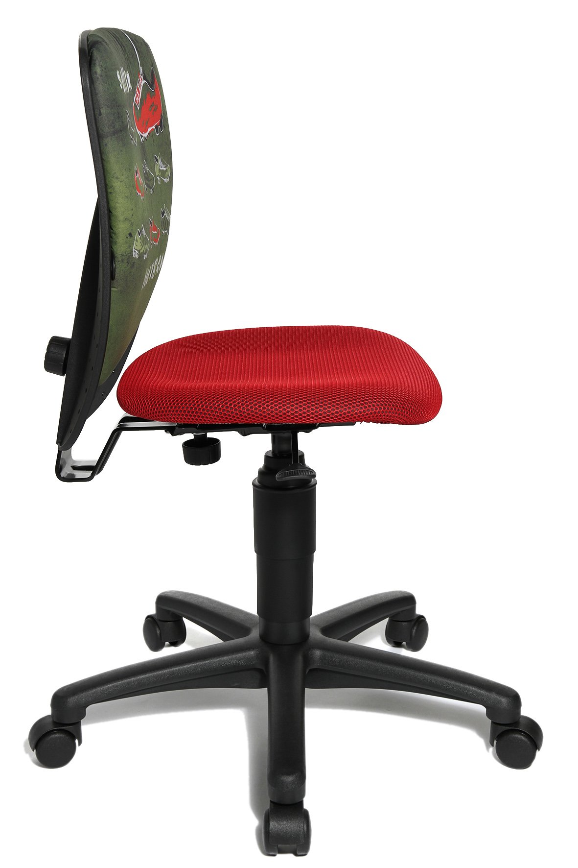 Topstar Nic 70570JD0 Soccer Drehstuhl, schwarz/rot, 39D x 43W x 94H cm