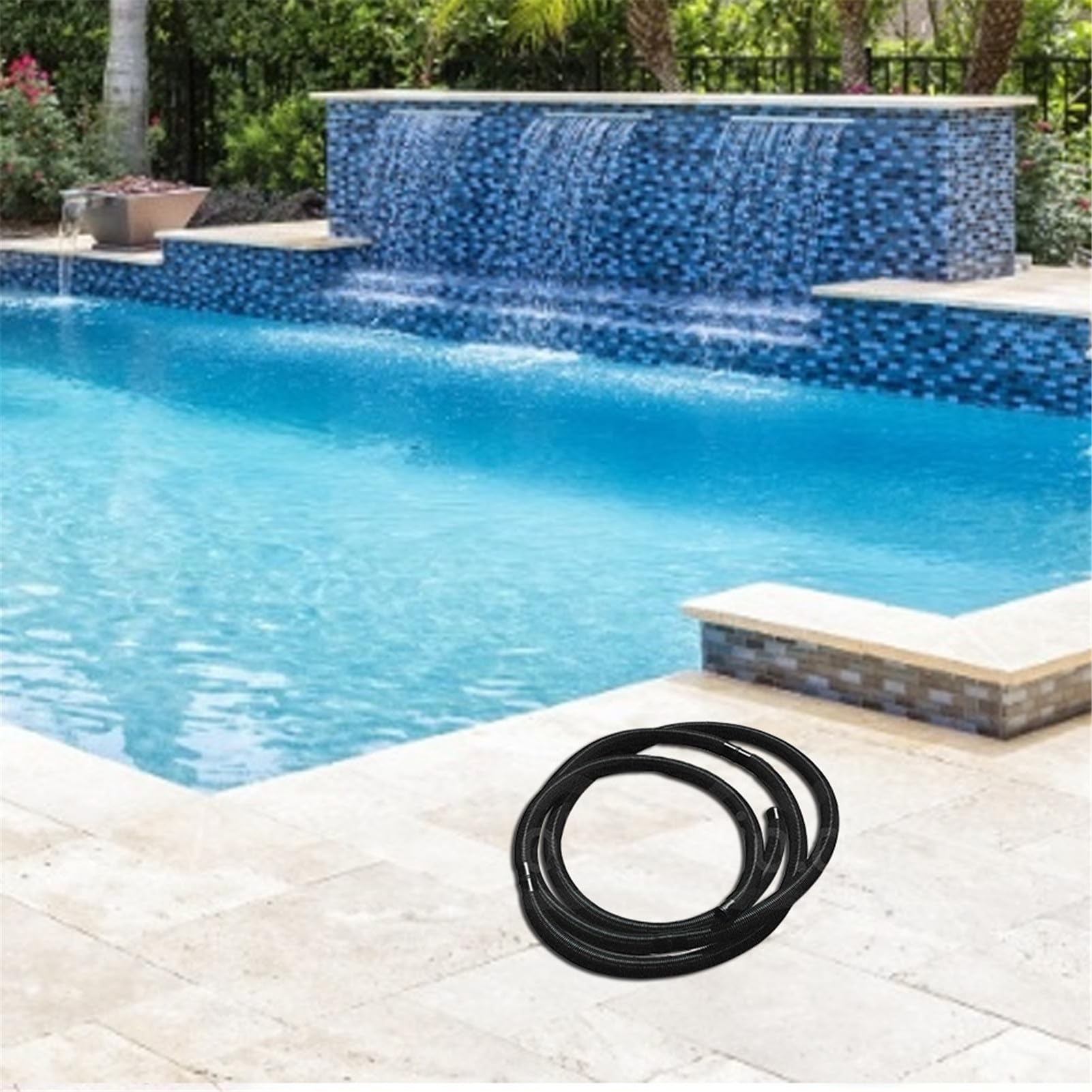 Poolschlauch Wasser | Praktischer Gartenschlauch für Pool, Staubsauger für