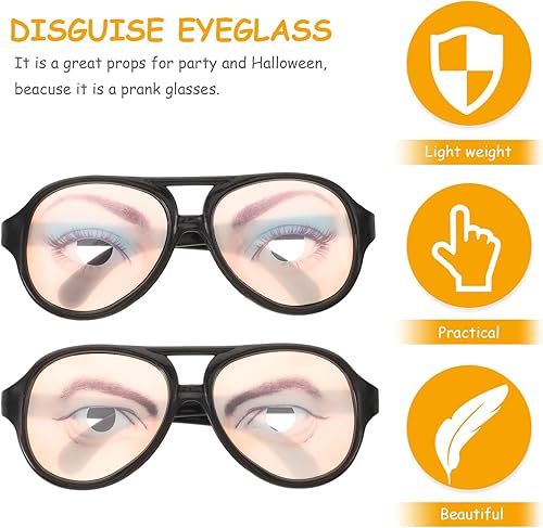 Miniatura 4 de TOYANDONA 6 gafas divertidas de broma para disfraz de broma para fiesta de Halloween, accesorios para fotos