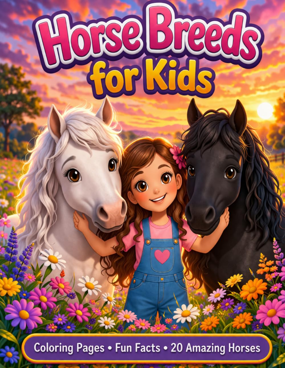 Horse Breeds for Kids: Coloring Pages • Fun Facts • 20 Amazing Horses