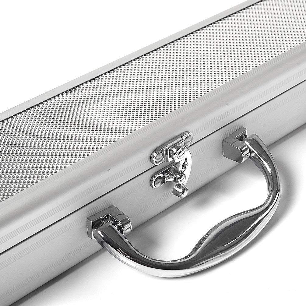 CUESOUL 57" Handcraft 3/4 Jointed Snooker Queues with Mini Butt End Extension Packed in Aluminium Köcher