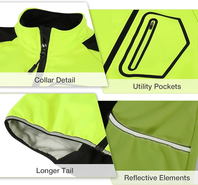 Chaqueta térmica ciclismo hombre softshell invierno miniatura 4