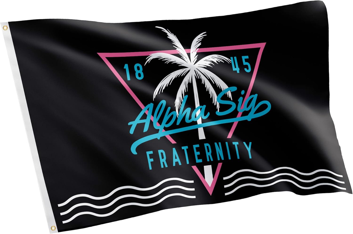 Desert Cactus Alpha Sigma Phi Flag Fraternity Greek Banner 3x5 feet Sign Decor (Tropical)