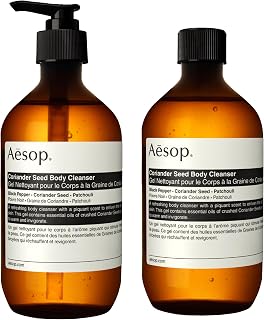 Coriander Seed Body Cleanser + Refill | Refreshing & Invigorating | Spicy, Woody, Warm | 16.9 oz / 500mL (Pack of 2)