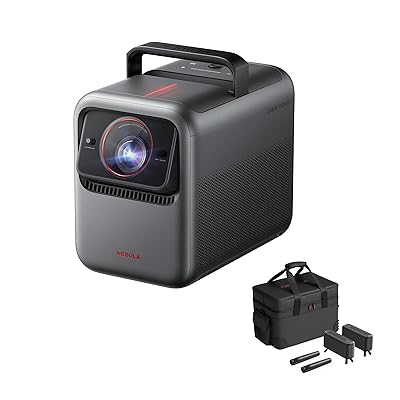 NEBULA X1 Triple Laser 4K Projector, Nebulamaster, 3500 ANSI Lumens, 56000:1 Contrast, 40W Stereo Sound, 0.9-1.5 Optical Zoom, Smart AI, Dolby Vision, 300" Screen, Built-In Micro Gimbal, GTV, Portable