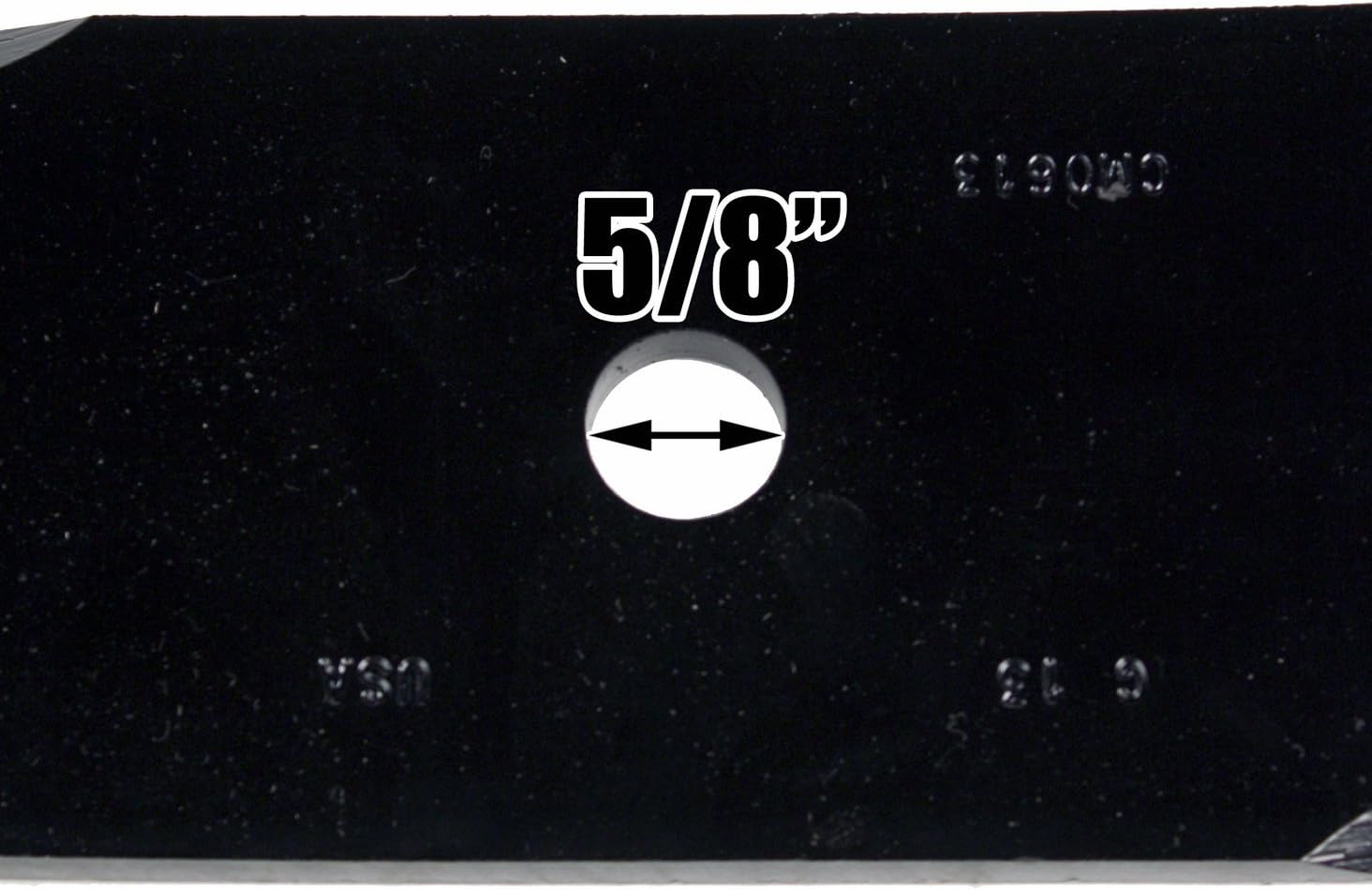 USA Mower Blades (3 CMB0613BP Toothed High Lift Blade Replacement for Gravely 00273000 04919100 539101496 Length 16 1/4 in. Width 3 in. Thickness .250 in. Center Hole 5/8 in. 48 in. Deck