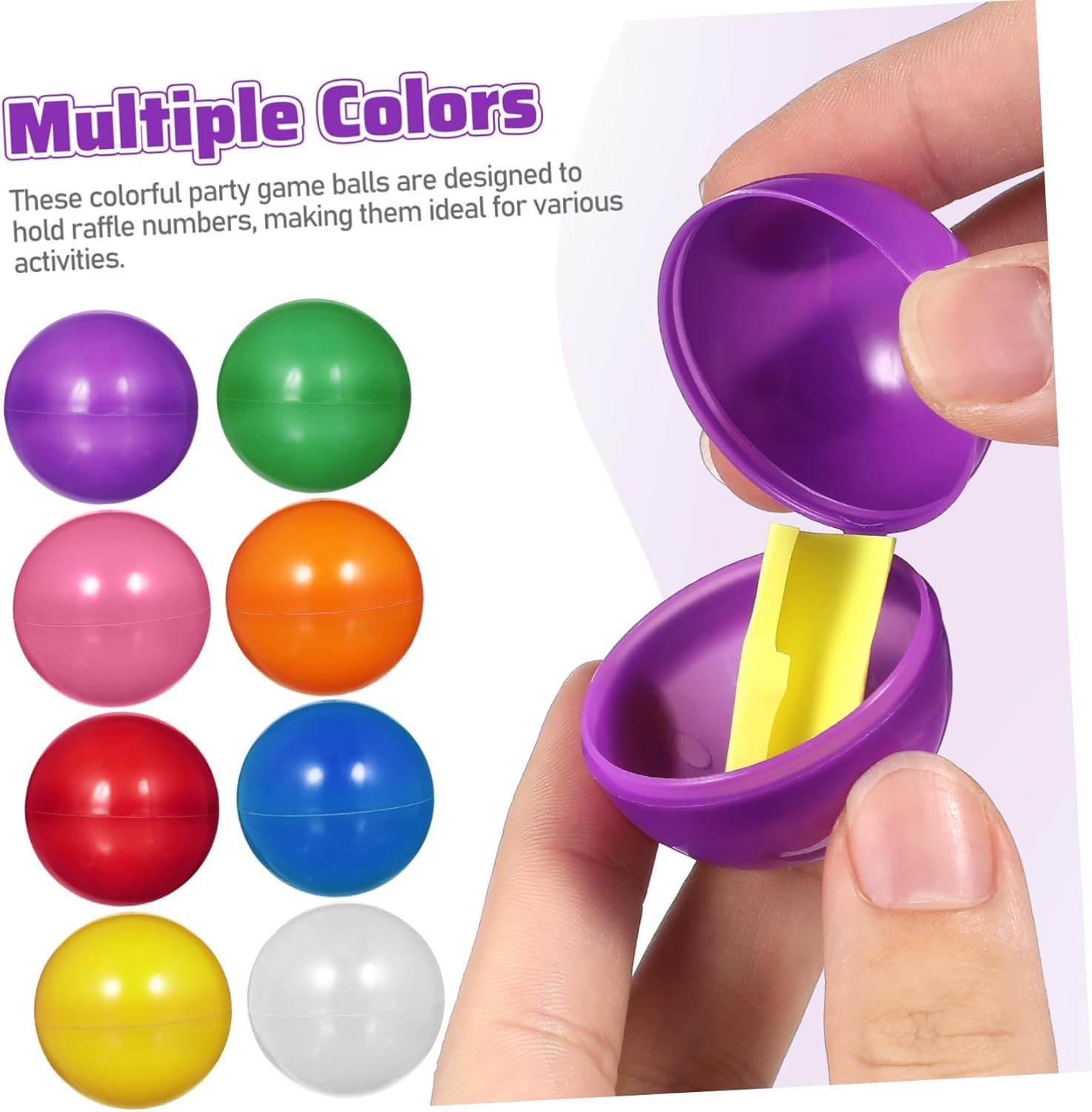 Kisangel Small Draw Balls Vending Machines Balls Transparent Raffle Draw Game Supplies Multiple Themed