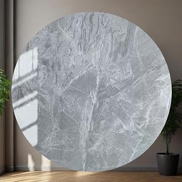 Lazy Susan Turntable - 360 Marbling Silent Rotating Anti-Slip Serving Tray, Heavy Duty Centerpiece for Kitchen, Dining & Coffee Table, Spinning Food Server Organizer Party&Non-Slip Base