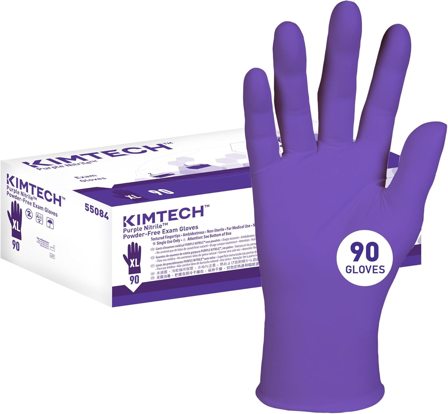 Ansell Kimtech™ Purple Nitrile™ Disposable Exam Gloves