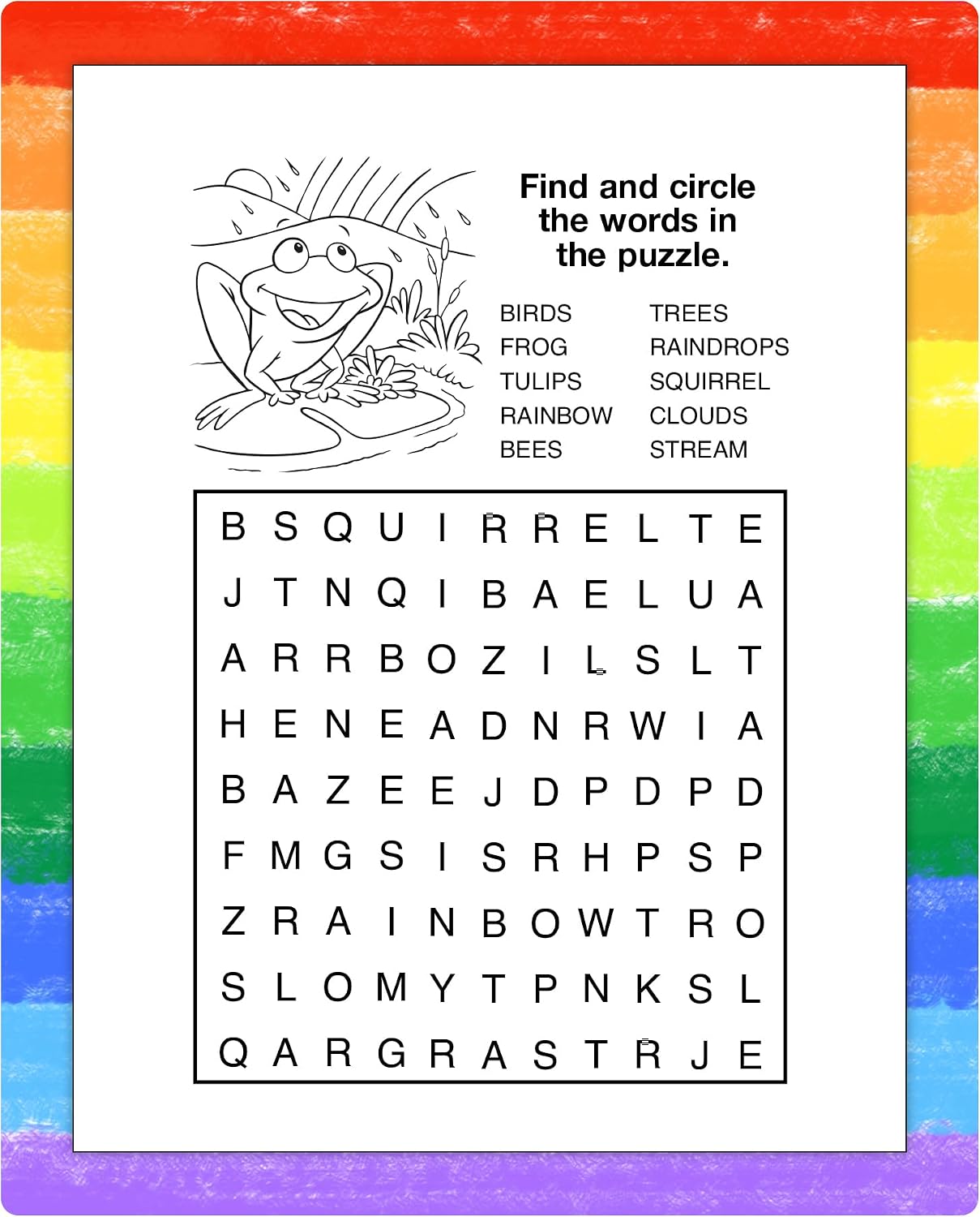 ZOCO - Spring is Fun - Mini Activity Pads (50 Bulk Pack Without Crayons) - Party Favors, Goodie Bag Stuffers, Coloring, Games, Mazes, Word Search, Puzzles, Activities for Kids