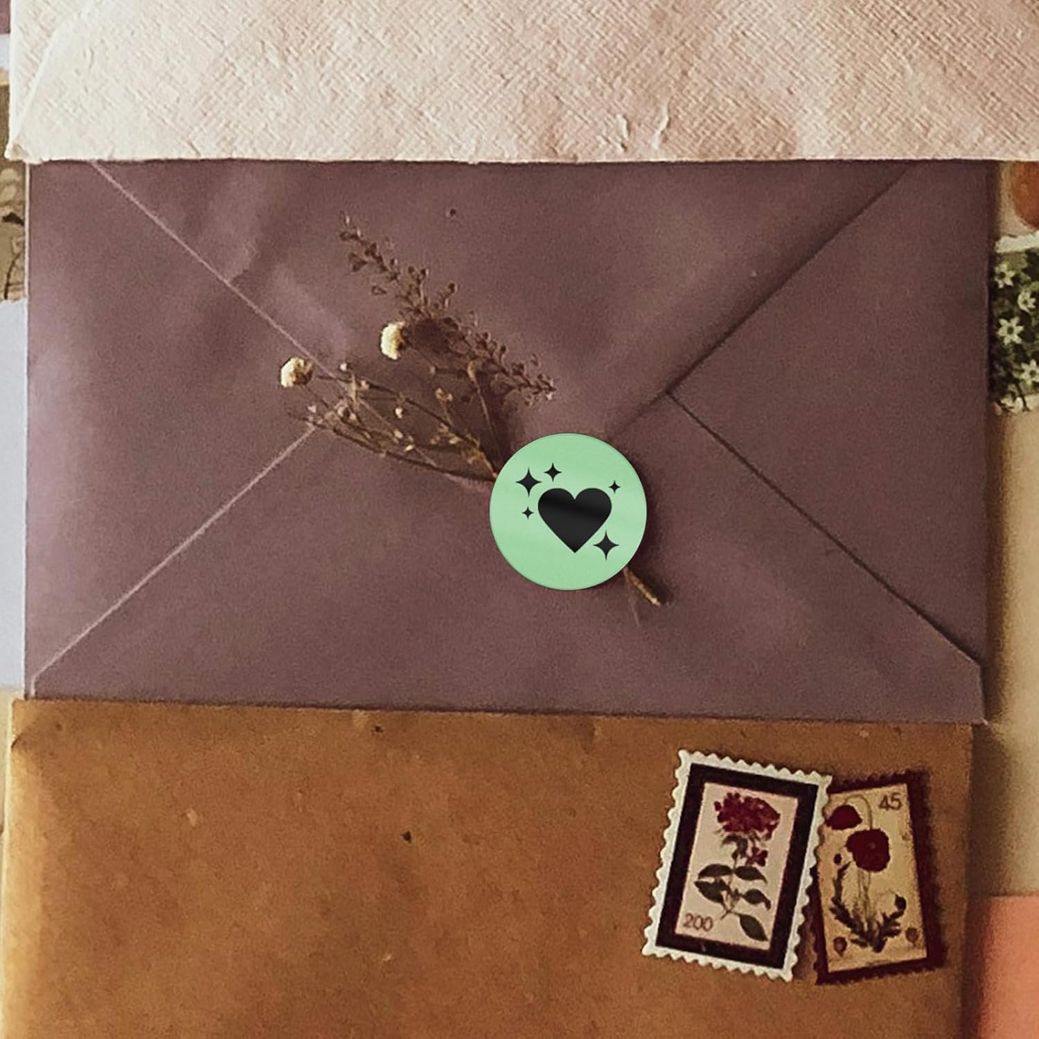 Green Circle Thermal Labels Vinyl 1 Inch Self-Adhesive Round Stickers Roll Waterproof Printer Decals Name Tag for QR Code DIY Office Address 500 PCS - Image 5