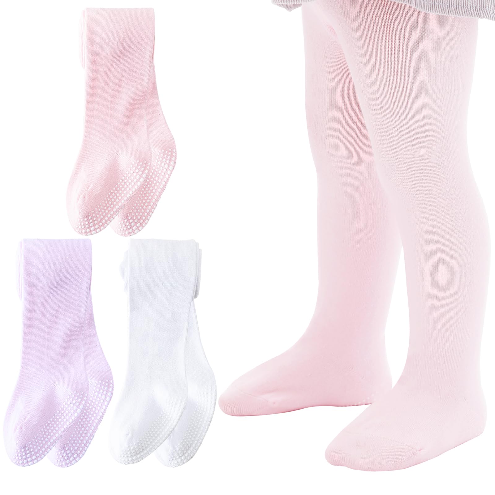 Baby Tights Non Slip Toddler Seamless Cotton Pantyhose Stockings Leggings
