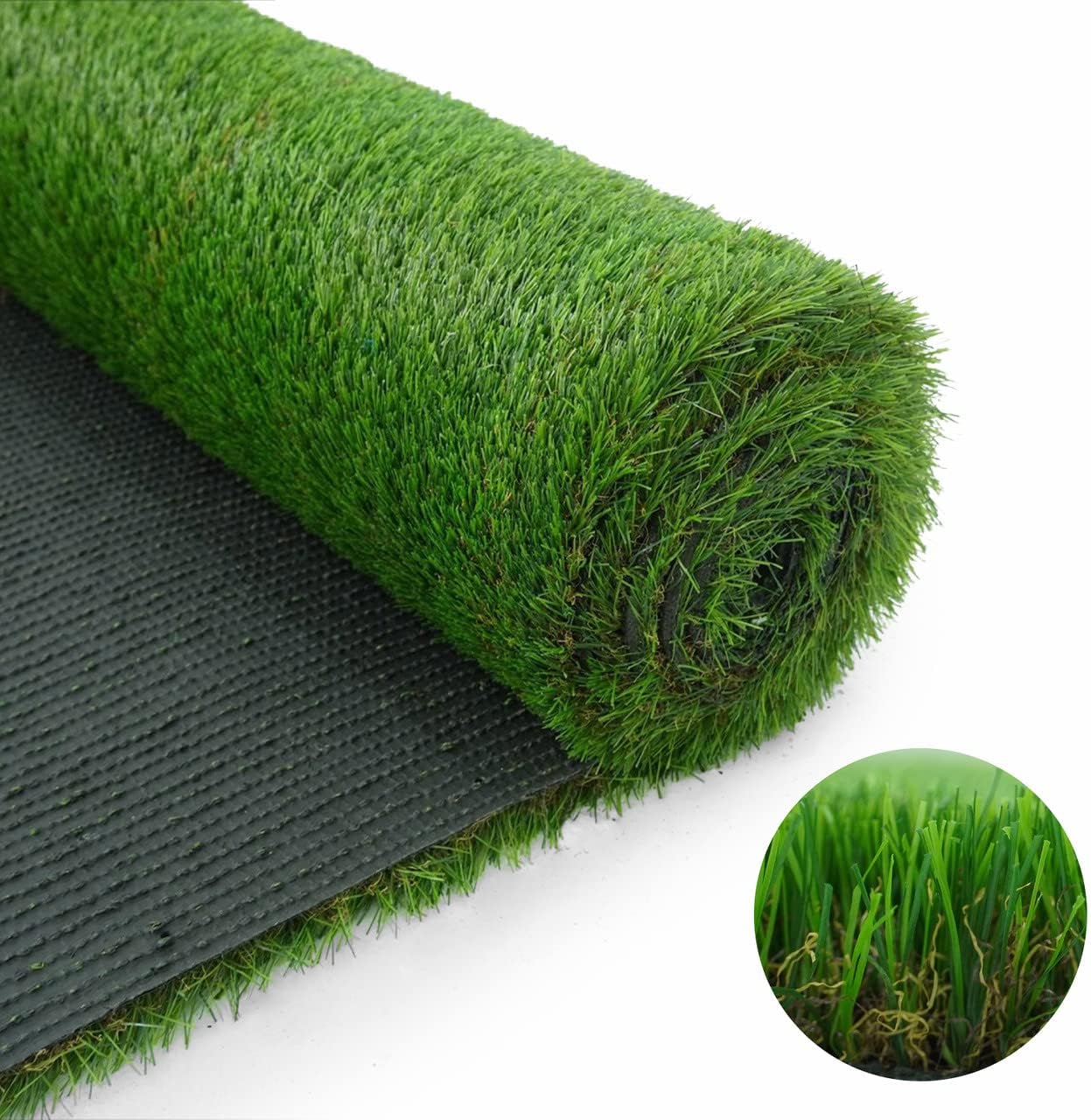 CAPHAUS 42 X 72 Inches Artificial Turf Grass Indoor/Outdoor, Faux Grass Decor, Grass Pad Mat for Pet Dogs, Potty Training with Drainage, Realistic Fake Grass Rugs for Garden, Lawn, Patio, Balcony