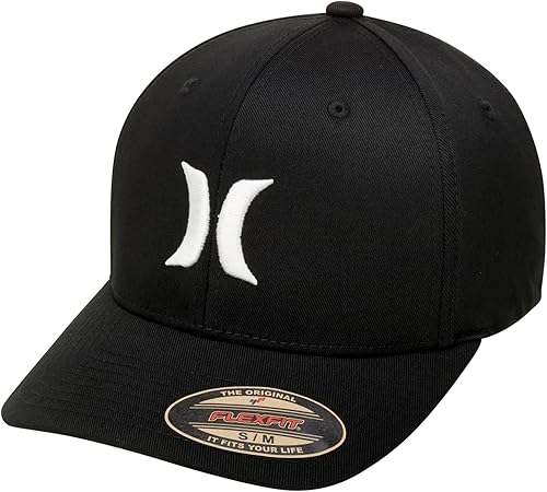 Hurley Gorra de béisbol para hombre - Flexfit - Gorras de béisbol ajustadas para hombre (tamaños S-XL)