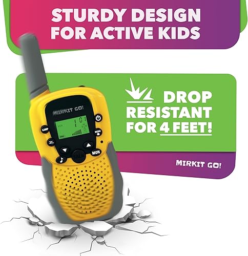Miniatura 6 de MIRKIT GO! Game: 4X Walkie Talkies para niños y 4 juegos para niños: búsqueda del tesoro, captura la bandera, juego de policía, escondite y busca!