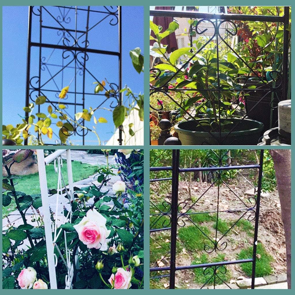 Arbors Garden Arch Garden Gazebo with Pointed Tips for Climbing Vines and Plants Wedding Banquet Decoration Black