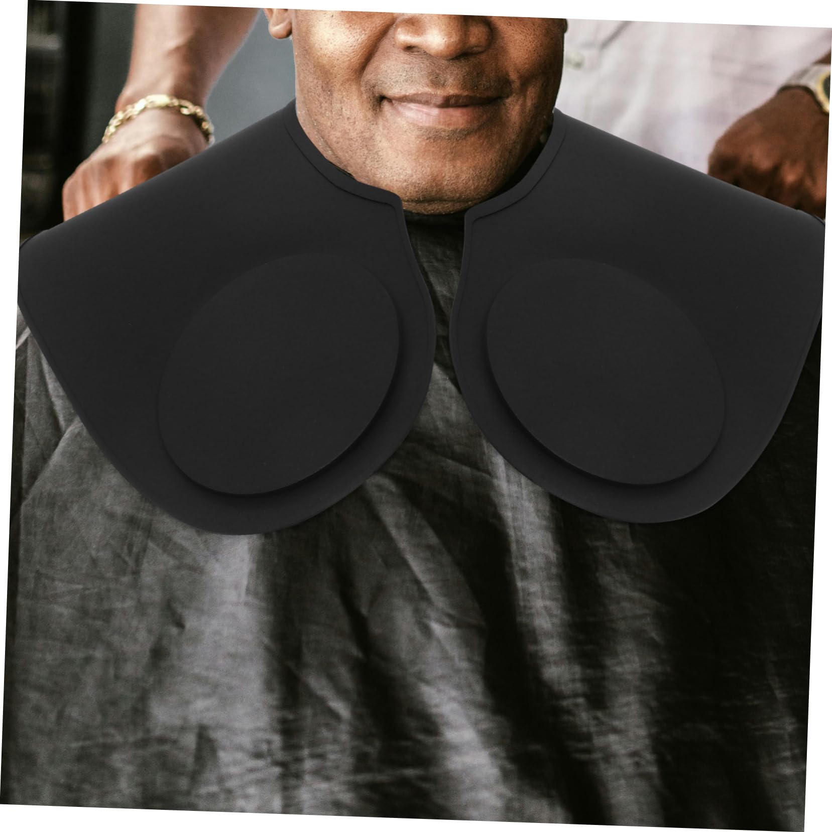 Capa de Silicona para Cortar Cabello en Peluquería, Protector de Cuello Cómodo y Resistente, Material Flexible y Duradero para Mujeres y Niños