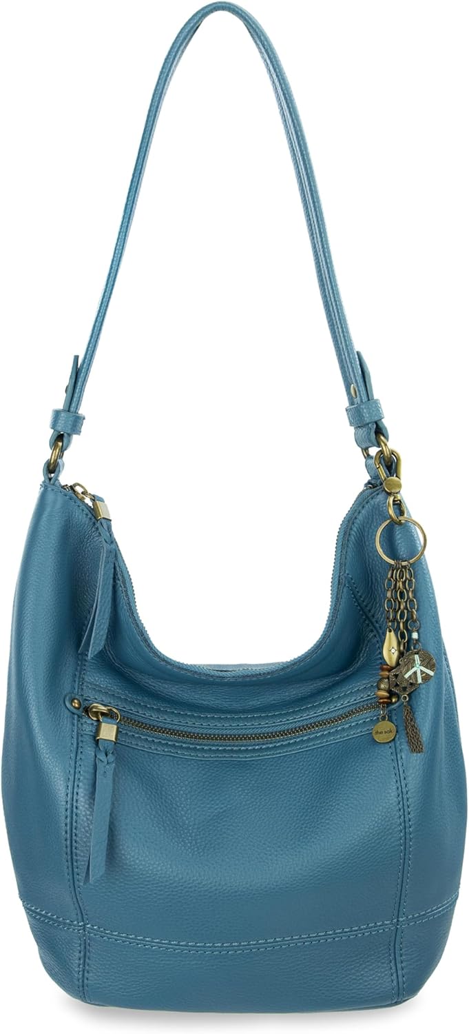The Sak Sequoia Hobo Bag - Premium Large Leather Women's Handbag for Everyday & Travel - Durable Purse With Zipper Pocket