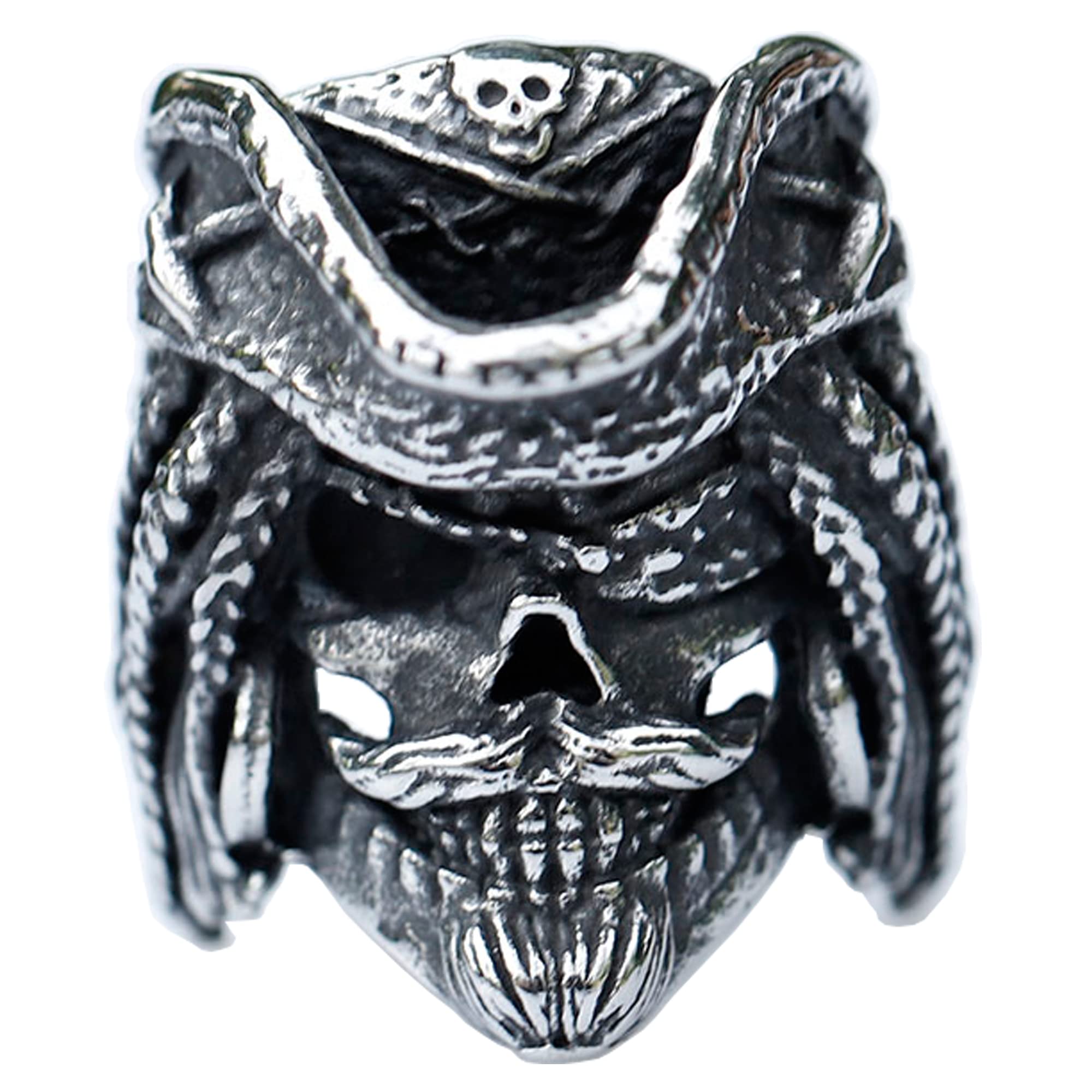 2023 Skull Ring Cool Evil Death Punk Rock Stainless Steel Rings Aly Style Jewelry