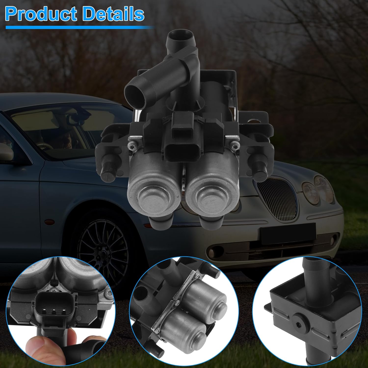 ACROPIX Heater Control Valve HAVC Heater Control Valve Solenoid for Jaguar S-Type 2000-2002 Sedan for Lincoln LS 2000-2002 Sedan Replace XR822975/XR88043