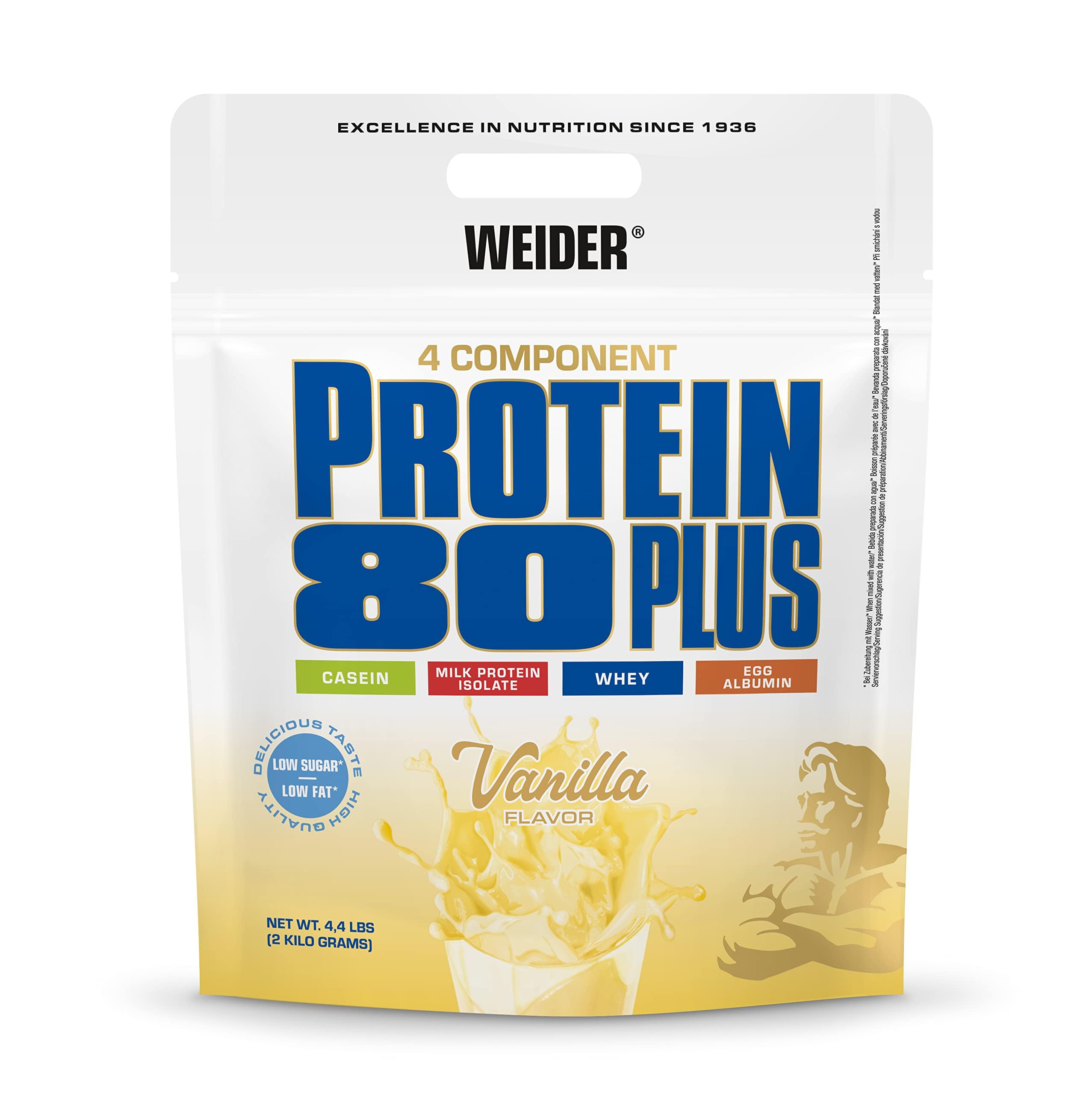 Weider Protein 80 Plus (2000g) Vanilla - Białka - Mieszanka białek