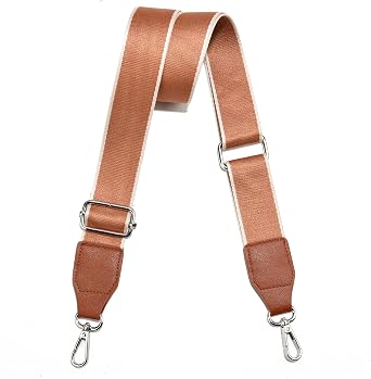 Purse Straps Replacement Crossbody, Universal Wide Shoulder Strap for Bags Adjustable Straps for Handbags Silvery Hardware
