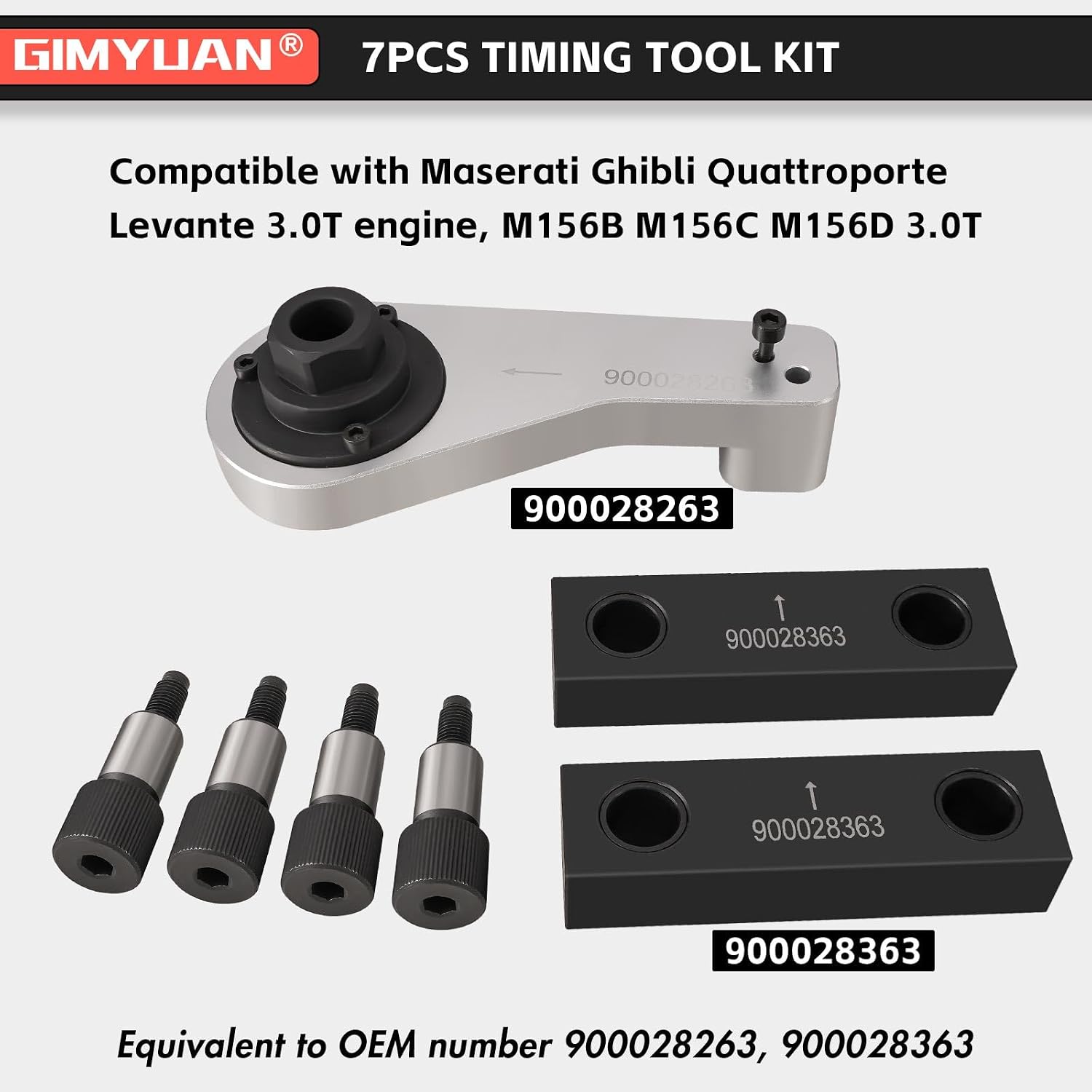 Timing Tool Set, 900028263,900028363 Compatible with Maserati Geberit/Levante/President 3.0L M156 Engines, Blue