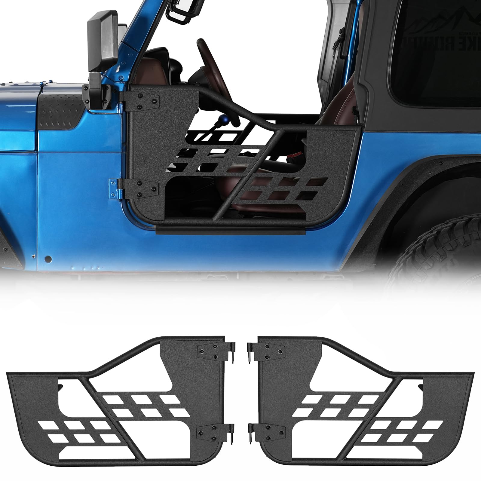 Amazon.com: Hooke Road Wrangler TJ Tube Half Doors Trail Door