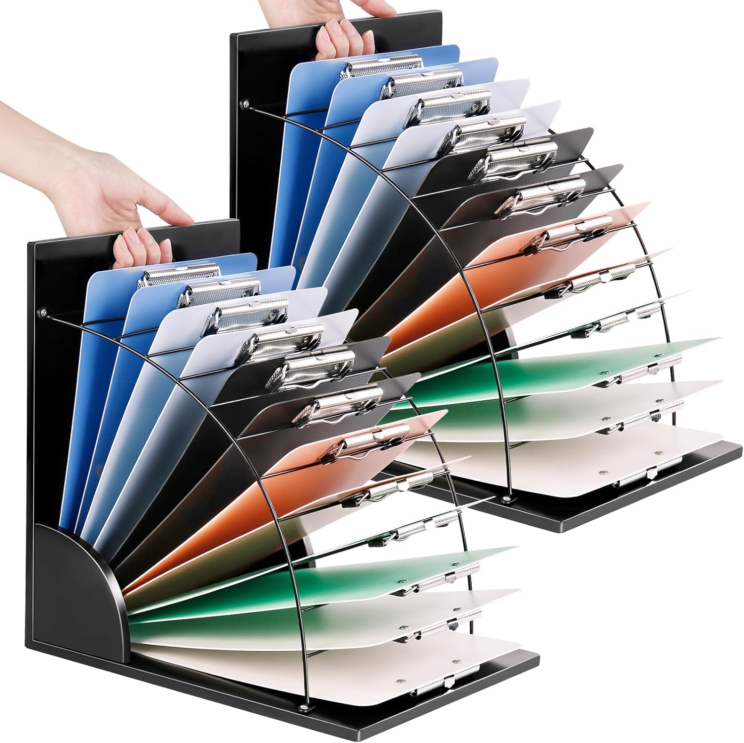 Amazon.com: GKOKG 2Pack Clipboard Holder Clipboard Organizer Wooden ...