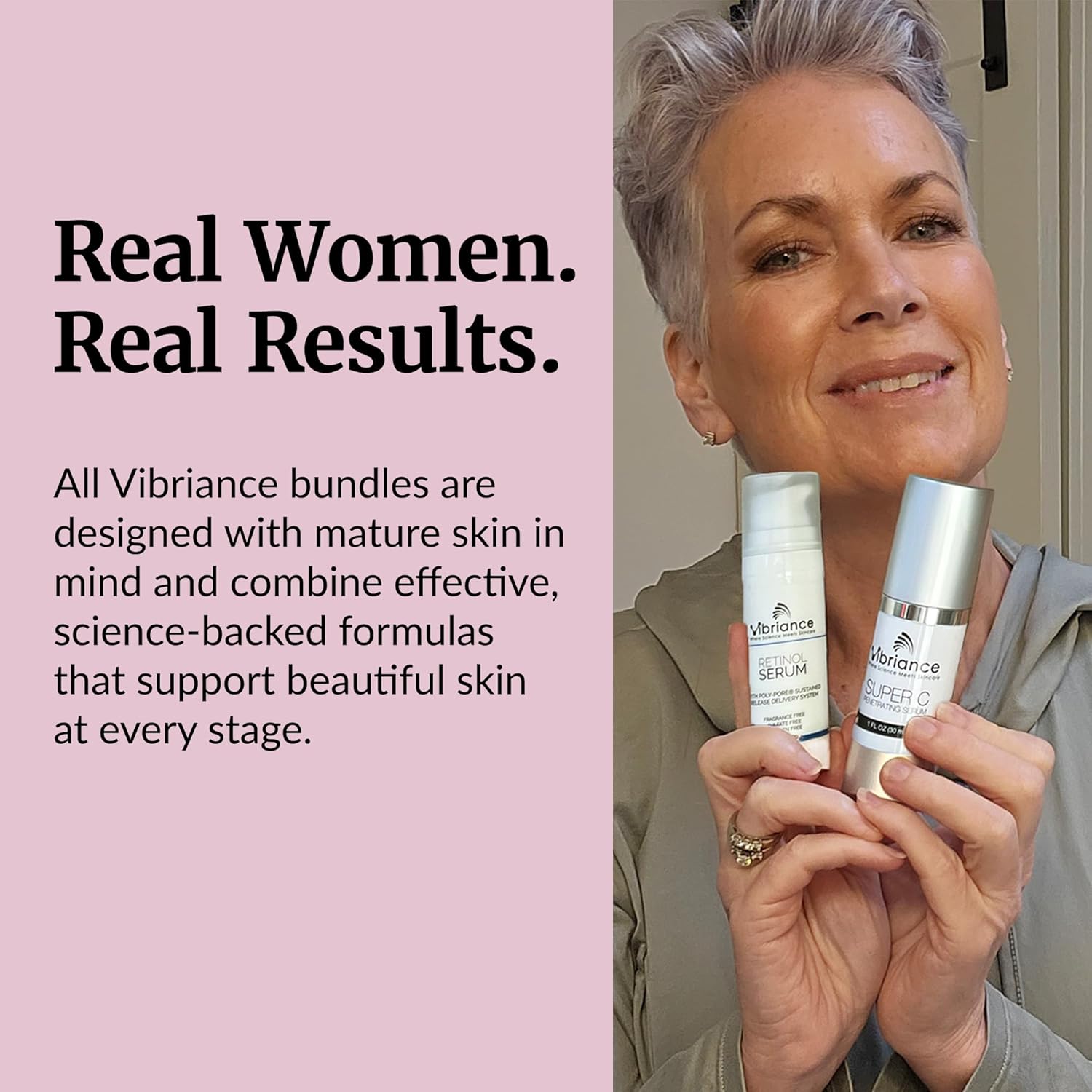 Vibriance Dynamic Duo Skincare Bundle | Super C Vitamin Serum, Retinol Skin Care Set - Age-Defying Night and Day Retinol and Vitamin C Serum for Face Routine Skincare Kit - Image 5