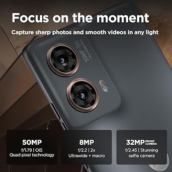 Motorola Moto g85 5G (6.67'' pOLED display, water repelent design, 50MP AI camera, 32MP, 120Hz, 30W, Dolby Atmos, 128/256 GB, Snapdragon 6s Gen 3, 5000mAh, dual SIM), Urban Grey
