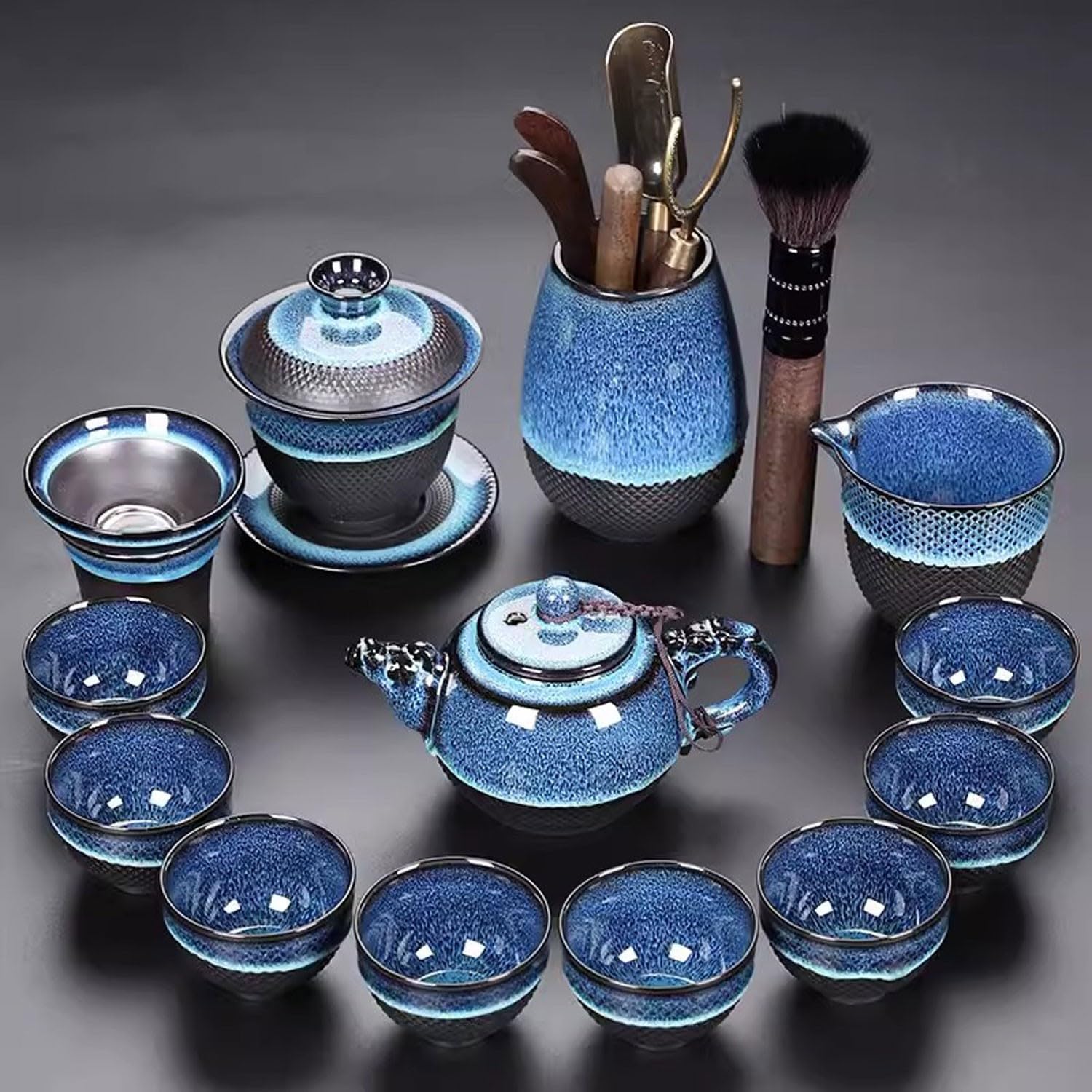 Zestaw Do Herbaty, Zestaw Do Herbaty, Zestaw Do Herbaty, Zestaw Do Herbaty Jianzhan, Zestaw Do Herbaty Ceramicznej Kung Fu Do Użytku Domowego