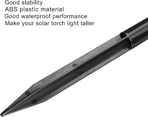 Miniatura 4 de MECCANIXITY Estacas de plástico para el suelo de 8.5 pulgadas con poste de extensión de repuesto para lámparas solares de antorcha de camino de
