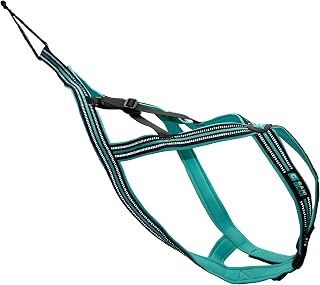X-Back Harness, Olympia Model, Black/Turquoise, Back and Neck Settings, Anti-Irritation Neoprene Lining, Lifetime Warranty, M
